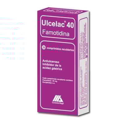 ULCELAC 40 MG 20 COMPRIMIDOS