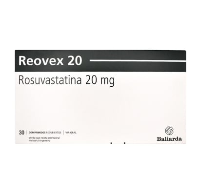 Reovex 20 mg 30 Comprimidos Recubiertos