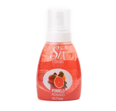 Jabón Espuma de Ducha Six Pomelo Rosado Corporal 270 ml