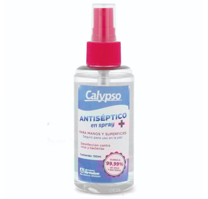 Spray Calypso Antiséptico para Manos y Superficies 150 ml