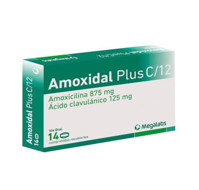 Amoxidal Plus C/12 875 mg/125 mg 14 Comprimidos Recubiertos