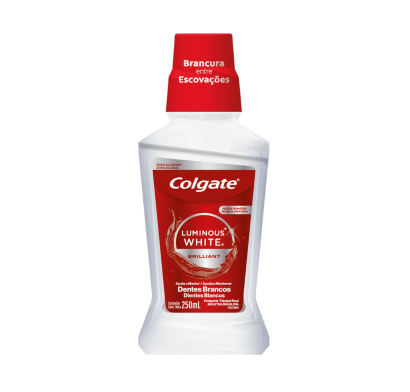 PASTA DE DIENTES COLGATE PLAX ENJUAGUE LUMINOUS WHITE 250 ML.