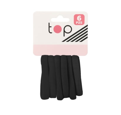 Gomitas para el Pelo Top Finas 6 Unidades