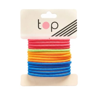 Gomitas para el Pelo Top Finas Varios Colores 14 Unidades