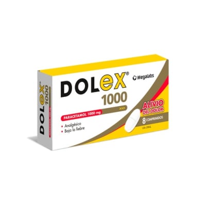 Dolex 1000 mg 8 Comprimidos