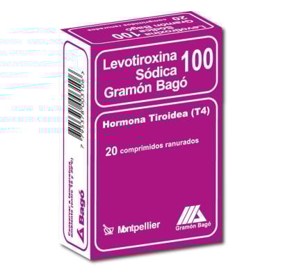 Levotiroxina 100 mcg 20 Comprimidos Ranurados