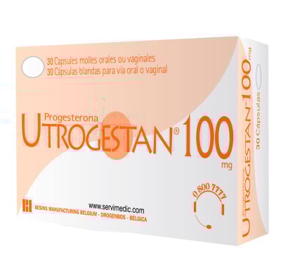 Utrogestan 100 mg 30 Cápsulas