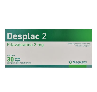 Desplac 2 mg 30 Comprimidos