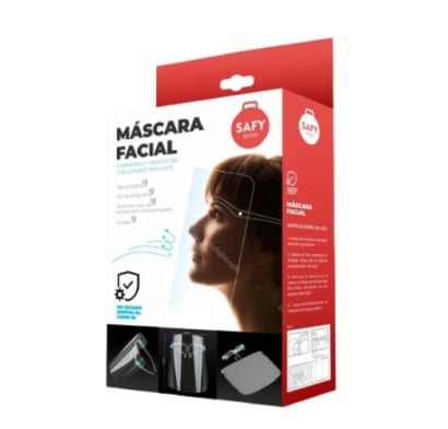 Máscara Facial con Lentes Safy