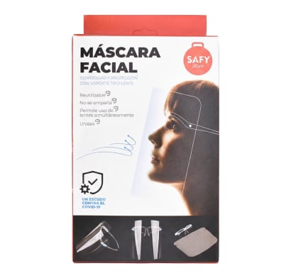Máscara Facial con Lentes Safy