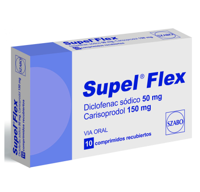 Supel Flex 50 mg/150 mg 10 Comprimidos Recubiertos