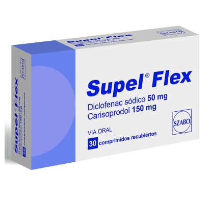 Supel Flex 50 mg/150 mg 30 Comprimidos Recubiertos