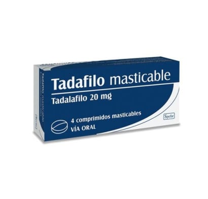 Tadafilo Masticable 20 mg Comprimidos Masticables