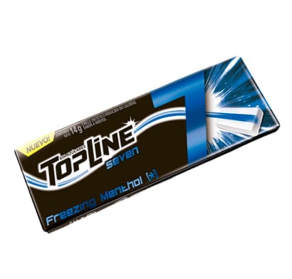 Chicles Topline Seven Menthol