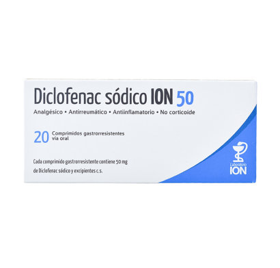 Diclofenac Sódico ION 50 mg 20 Comprimidos Entéricos