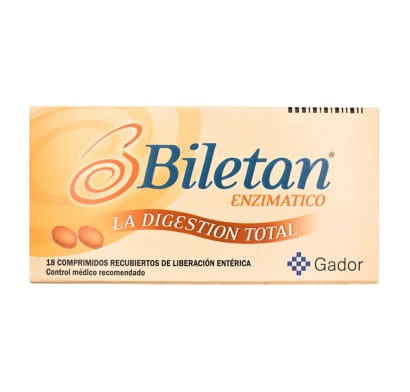 Biletan Enzimático 18 Comprimidos Recubiertos LP