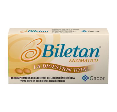 Biletan Enzimático 18 Comprimidos