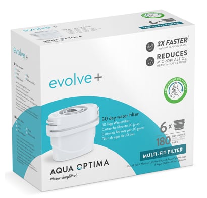 Pack 6 Filtros de Agua Aqua Optima EPS612 Evolve+ 30 Días