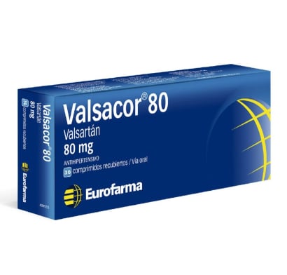 Valsacor 80 mg 30 Comprimidos Recubiertos