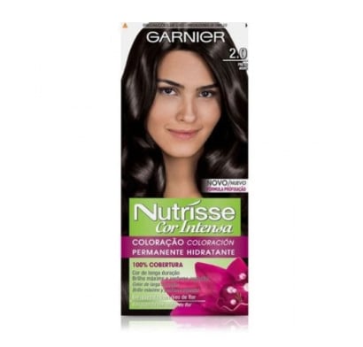 Tinta Garnier Nutrisse Cor Intensa N°2.0 Negro