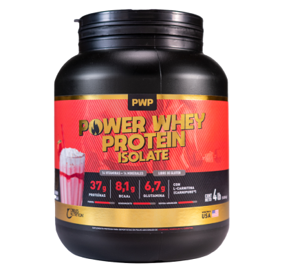 Suplemento Whey Protein Isolate Power Frutilla 1.8 kg