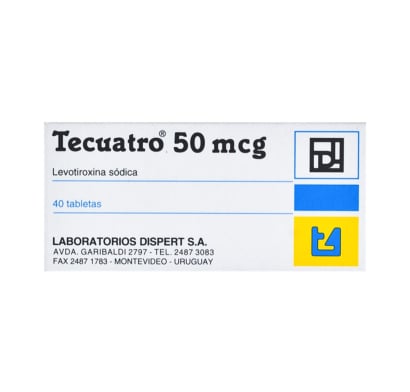 Tecuatro 50 mcg 40 Tabletas