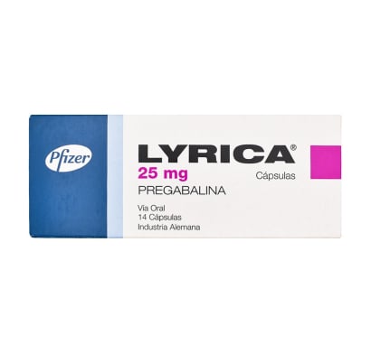 Lyrica 25 mg 14 Cápsulas