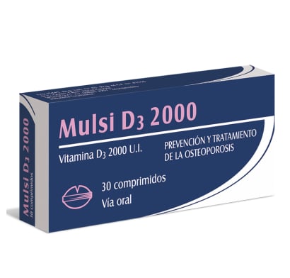 MULSI D3 2000 MG 30 COMPRIMIDOS