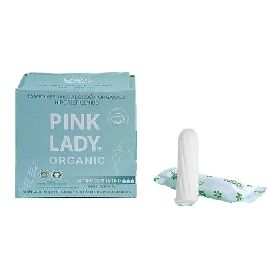 Tampones Orgánicos Pink Lady Medio 18 Unidades