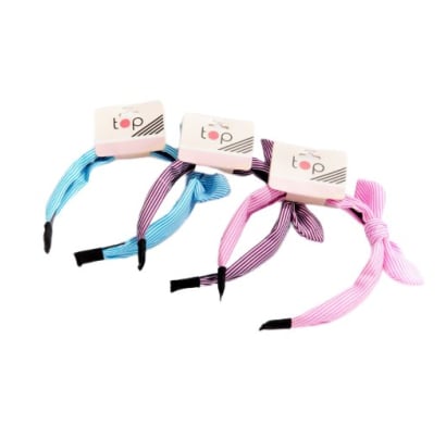 Vincha para el Pelo Top con Moña 1 Unidad Colores Surtidos