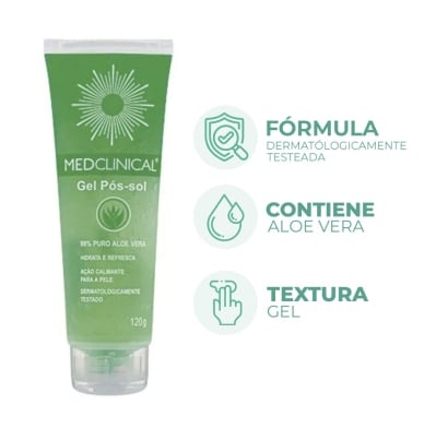 Gel Post Solar Medclinical Aloe Vera 120 g