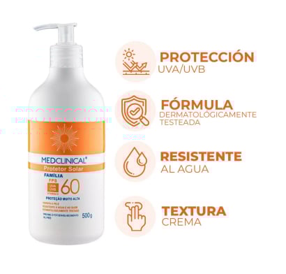 Protector Solar Medclinical FPS60 500 g