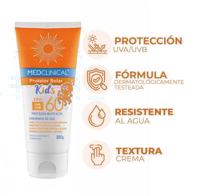 Protector Solar Medclinical Kids FPS60 200 g