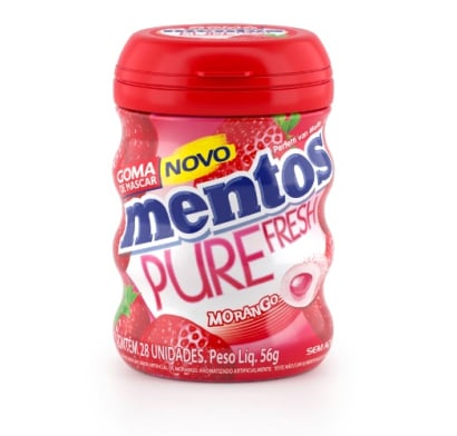 Mentos Gum Frutilla 56 g