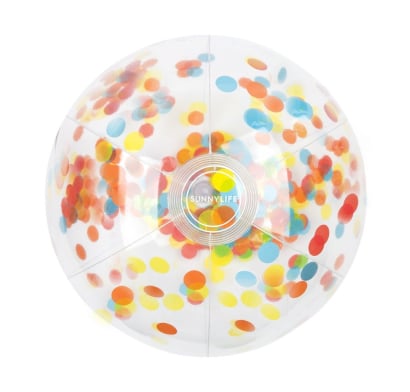 Pelota Inflable Sunnylife con Confetti