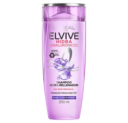 Shampoo Elvive Hidra Rellenador con Ácido Hialurónico 200 ml