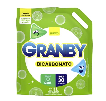 Jabón Líquido para Ropa Granby 3 l