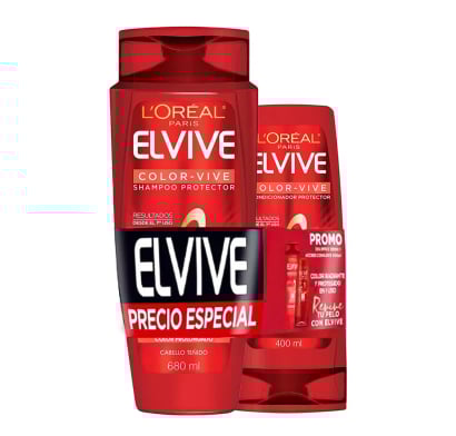 Pack Elvive Shampoo Color Vive 680 ml + Acondicionador 400 ml