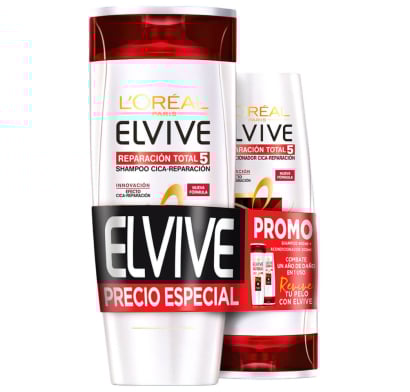 Pack Elvive Shampoo Reparación Total 5 680 ml + Acondicionador 400 ml