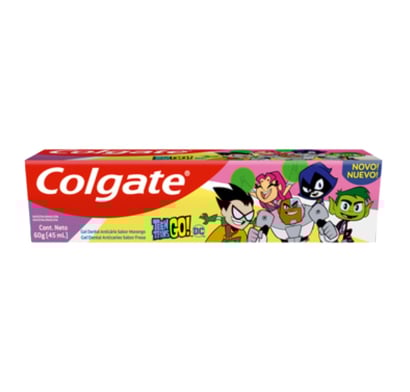 Pasta de Dientes Colgate Jovenes Titanes Go +2 Años Travel 60 g