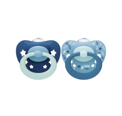 Chupete Nuk de Silicona Signature Varón Talle 2 2 Unidades