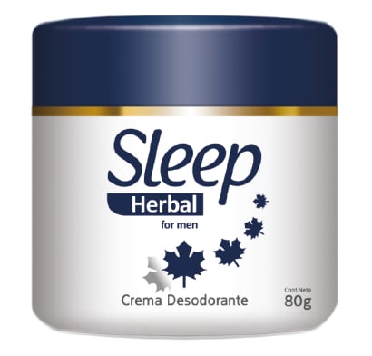 Antitranspirante en Crema Sleep Men Herbal 80 g