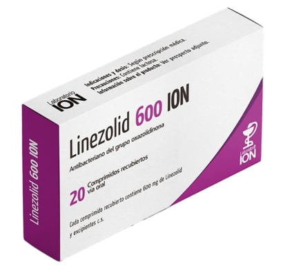 Linezolid ION 600 mg 20 Comprimidos Recubiertos