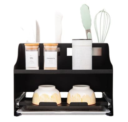 Estante para Condimentos Negro