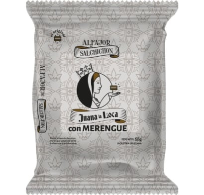 Alfajor Juana La Loca Salchichón Merengue 68 g