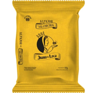 Alfajor Juana La Loca Salchichón Negro 92 g