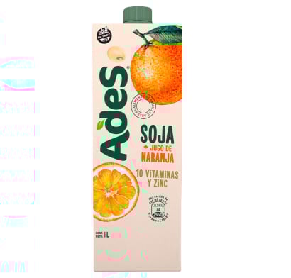 Jugo Ades Naranja 1 L