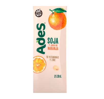 Jugo Ades Naranja 200 Ml