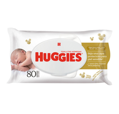 Toallitas Húmedas Huggies Óleo Calcáreo 80 Unidades