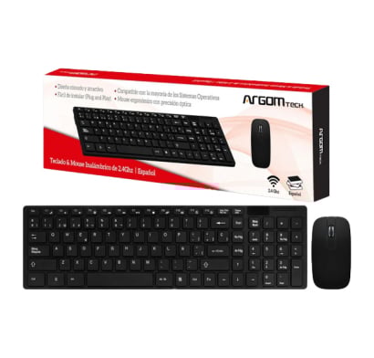 Teclado y Mouse Argom Inalámbrico 